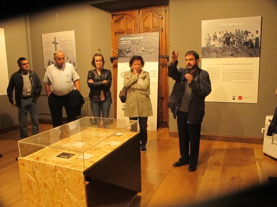 Inauguración de la exposición en Bergara