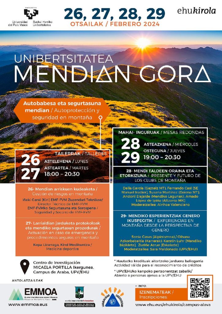 Unibertsitatea mendira igotzen da